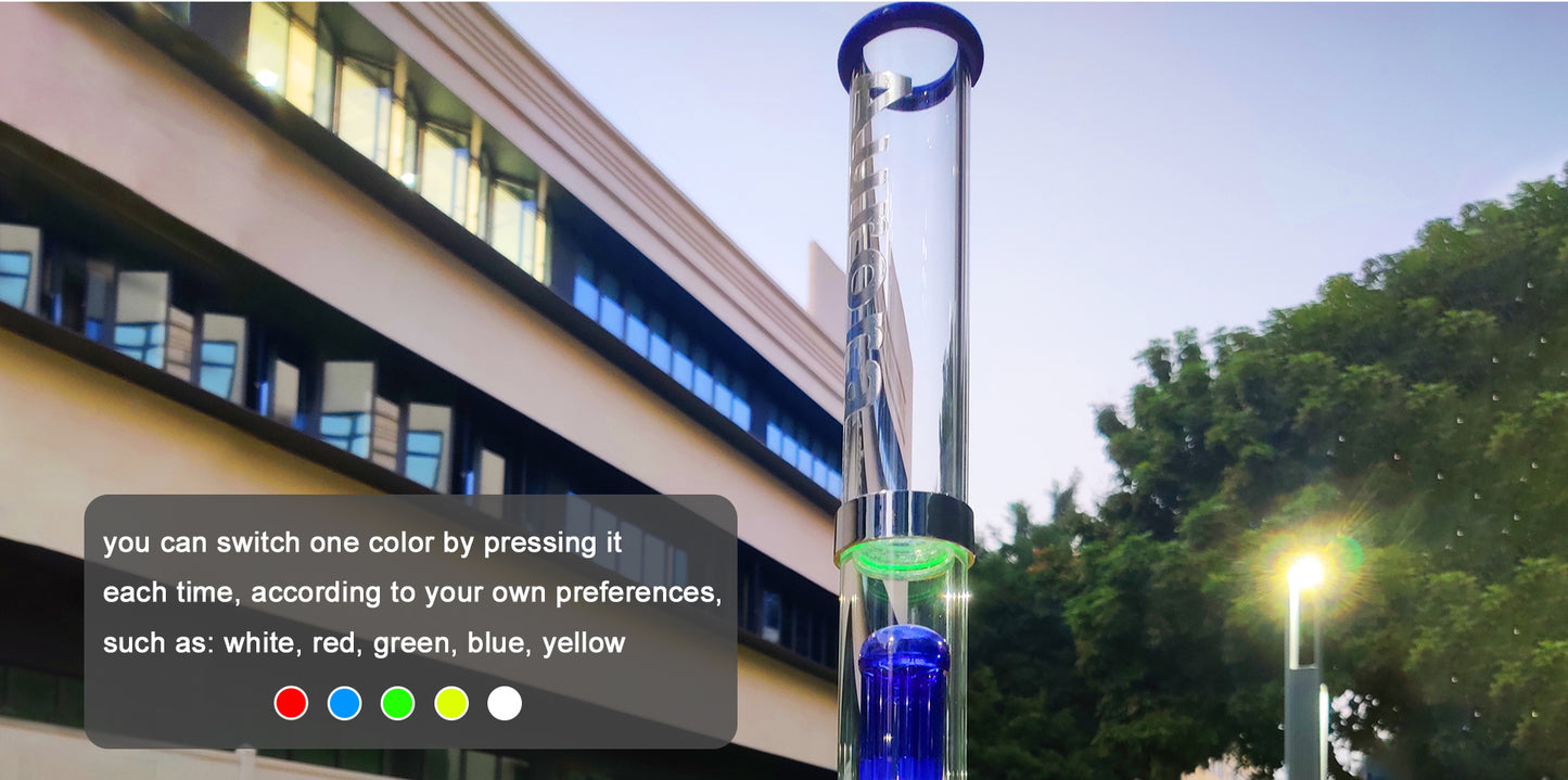 Aurora - 22” LED Light Dab Rig / Water Pipe