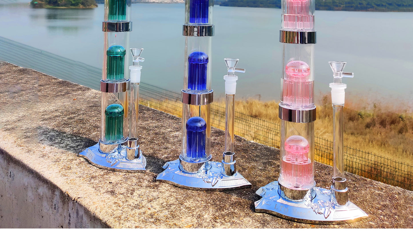 Aurora - 22” LED Light Dab Rig / Water Pipe