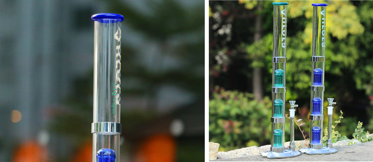 Aurora - 22” LED Light Dab Rig / Water Pipe