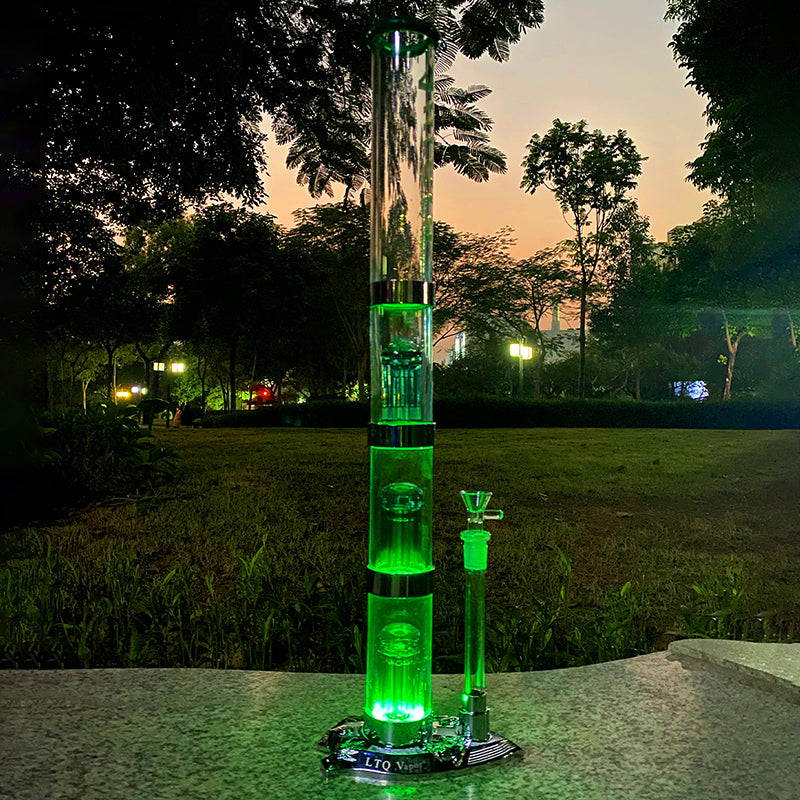 Aurora - 22” LED Light Dab Rig / Water Pipe