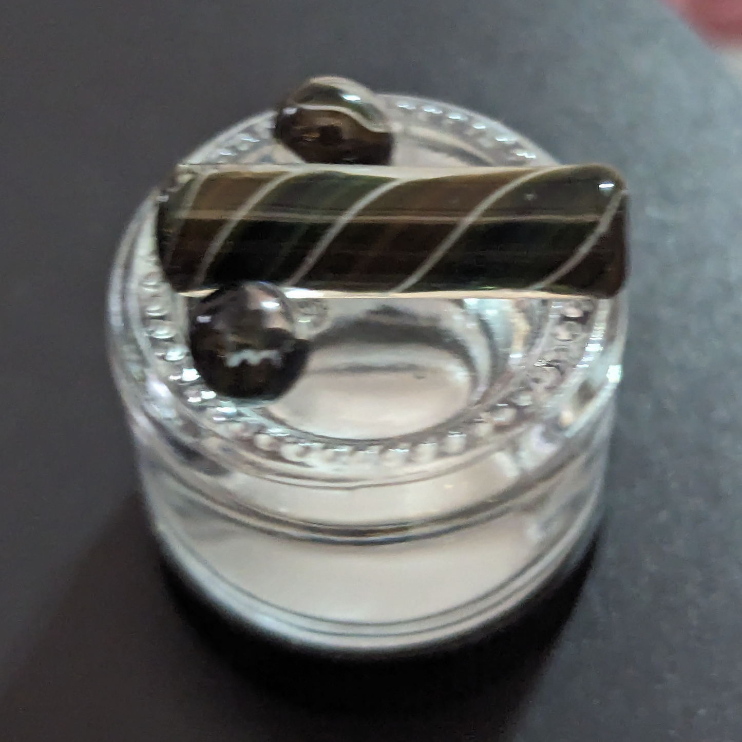 Gold and Silver Fumed Swirl Slurper Set