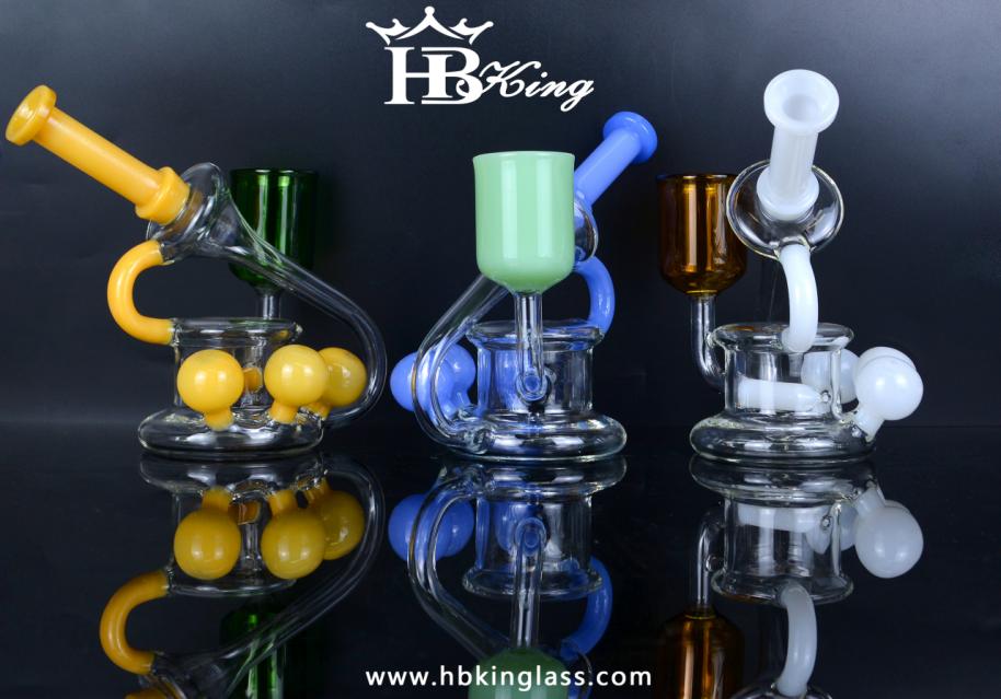 Gramophone - Dual Color Recycler Dab Rig w/ Accent Bulbs
