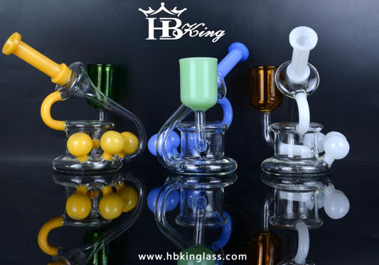 Gramophone - Dual Color Recycler Dab Rig w/ Accent Bulbs