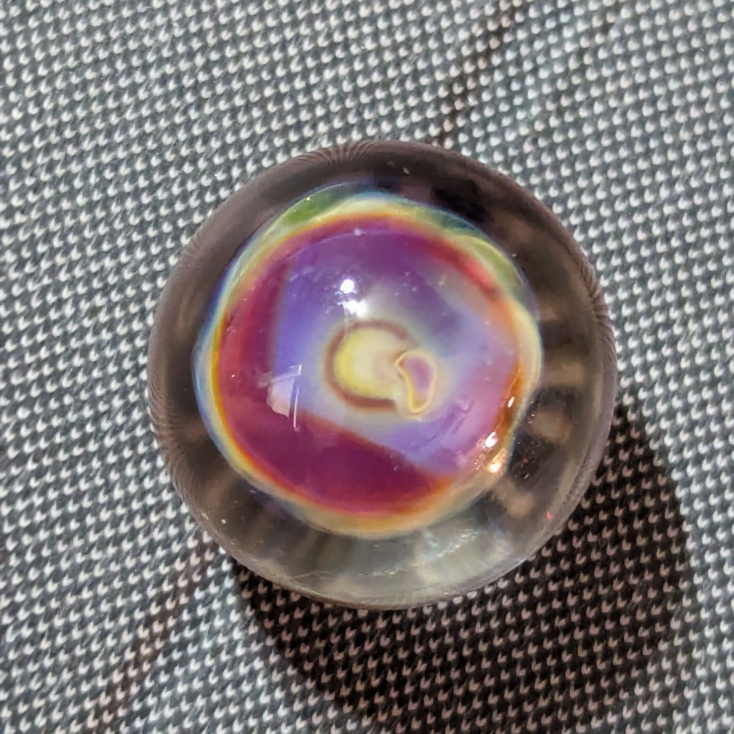 Loki's Lipstick Dot Swirl Marble and Pendant Set