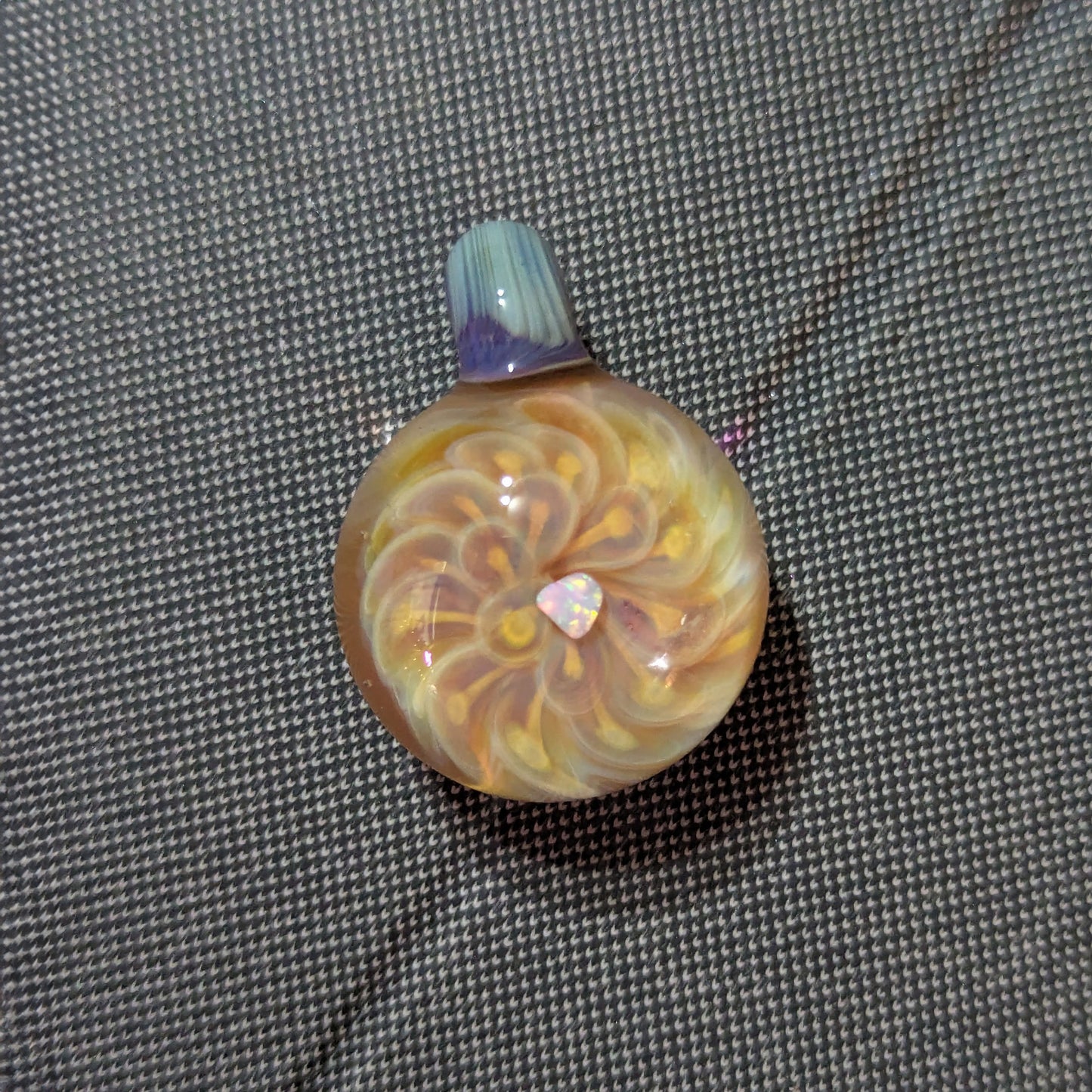 Loki's Lipstick Dot Swirl Marble and Pendant Set
