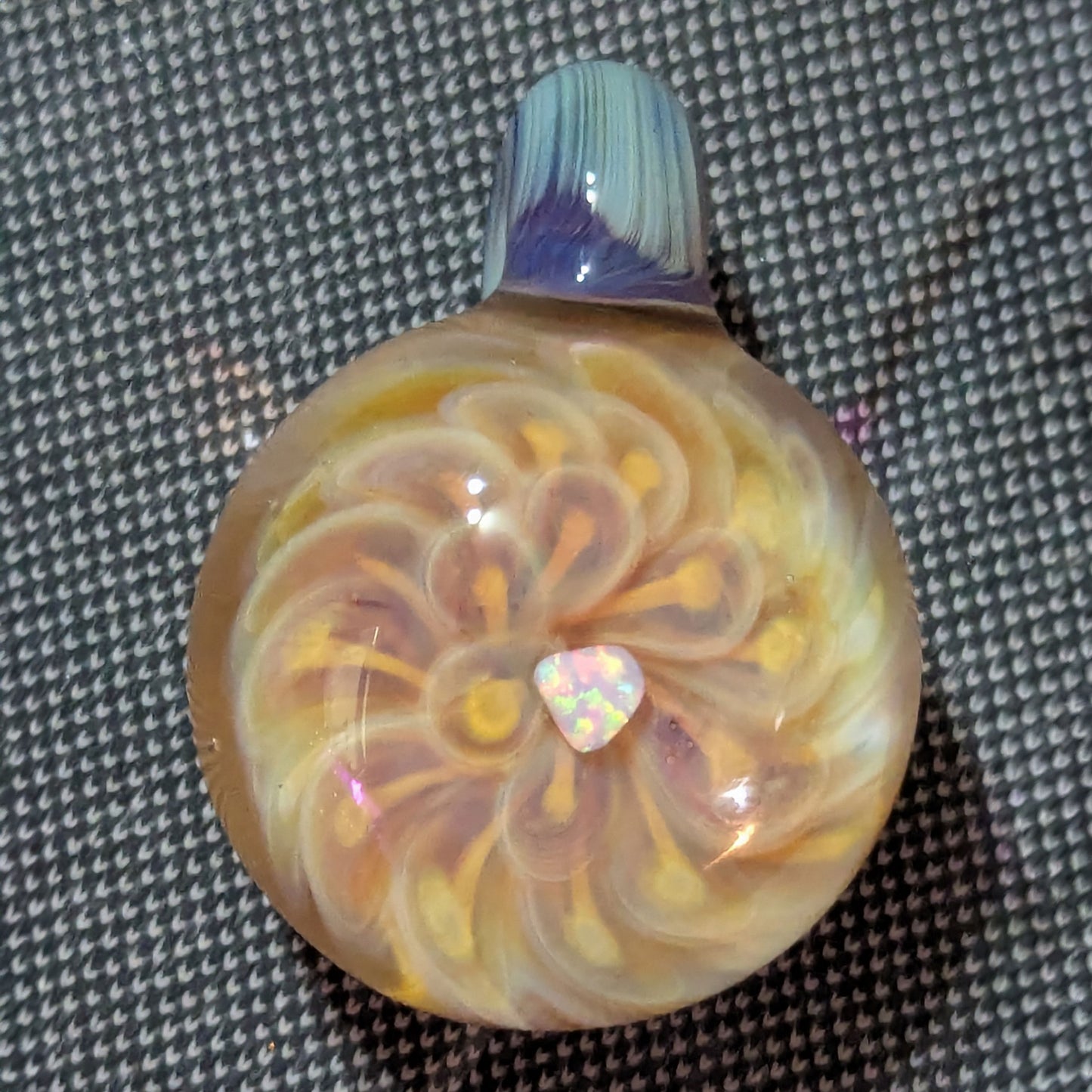 Loki's Lipstick Dot Swirl Marble and Pendant Set