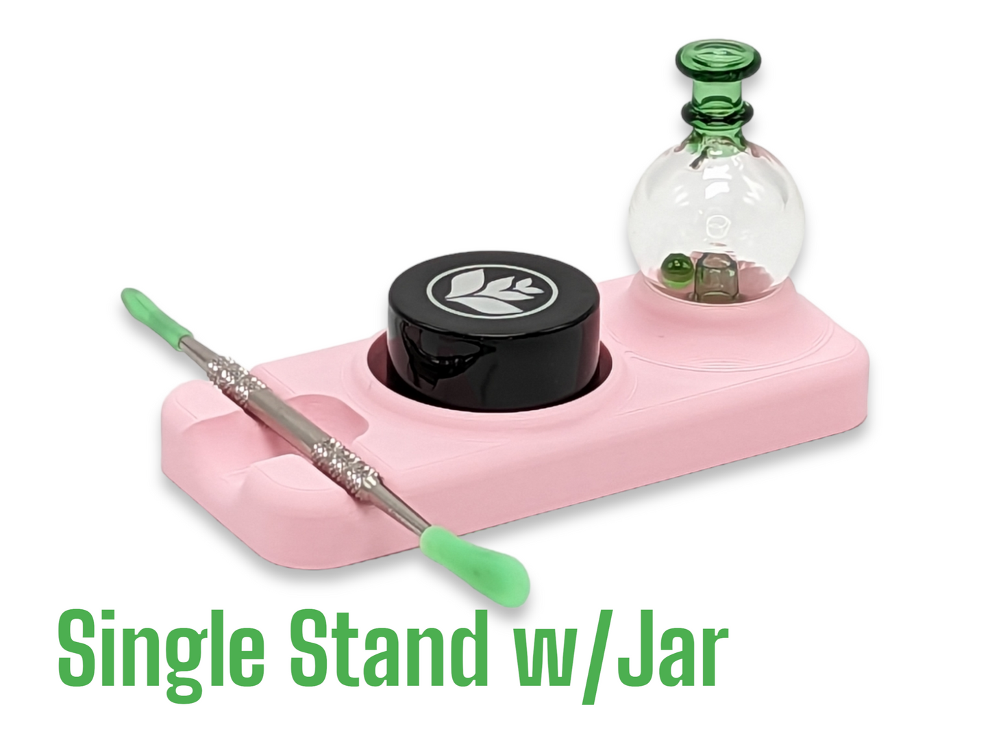 Dab Stand with Carb Cap, Tool and Jar/Pearl Holders