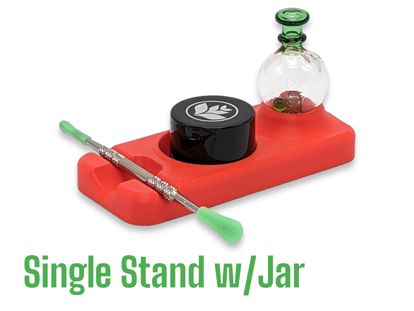 Dab Stand with Carb Cap, Tool and Jar/Pearl Holders