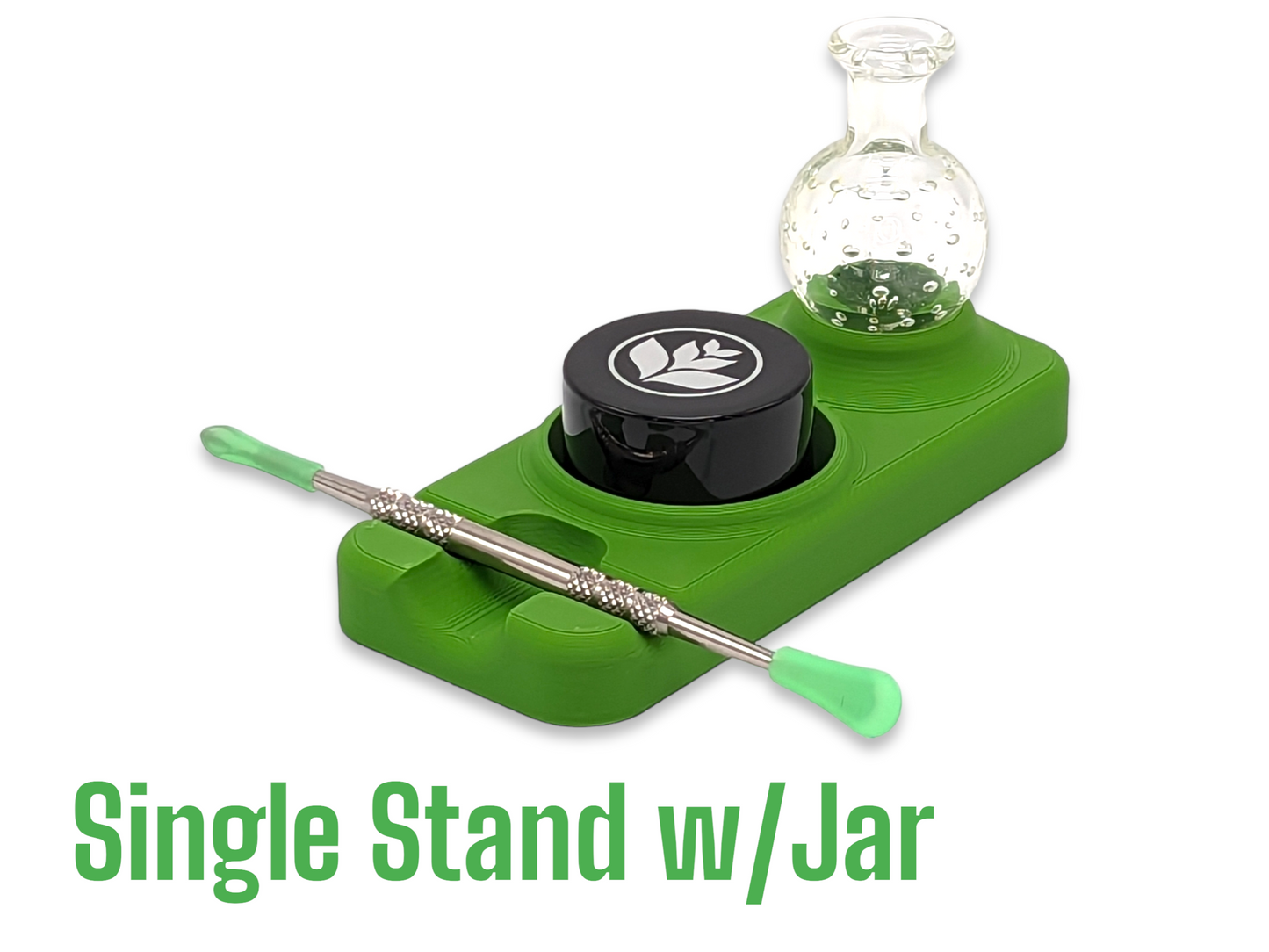 Dab Stand with Carb Cap, Tool and Jar/Pearl Holders