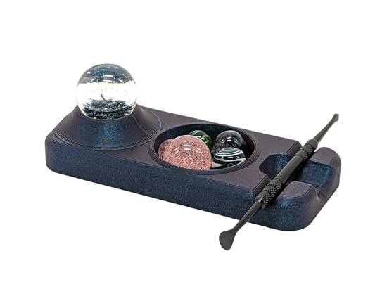 Dab Stand with Carb Cap, Tool and Jar/Pearl Holders