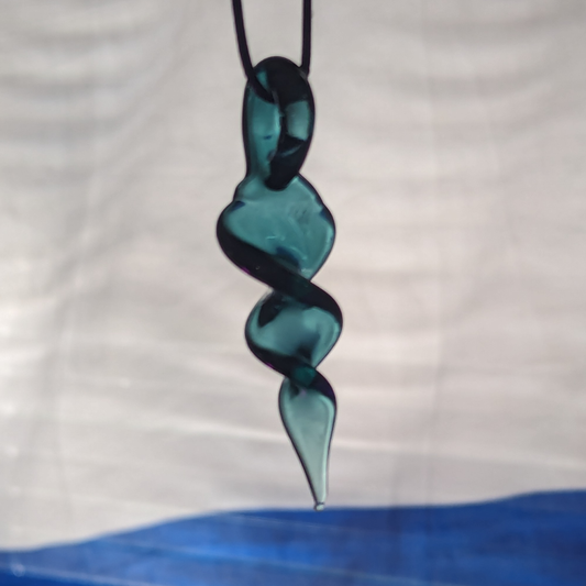 Teal Twist Dabber / Pendant