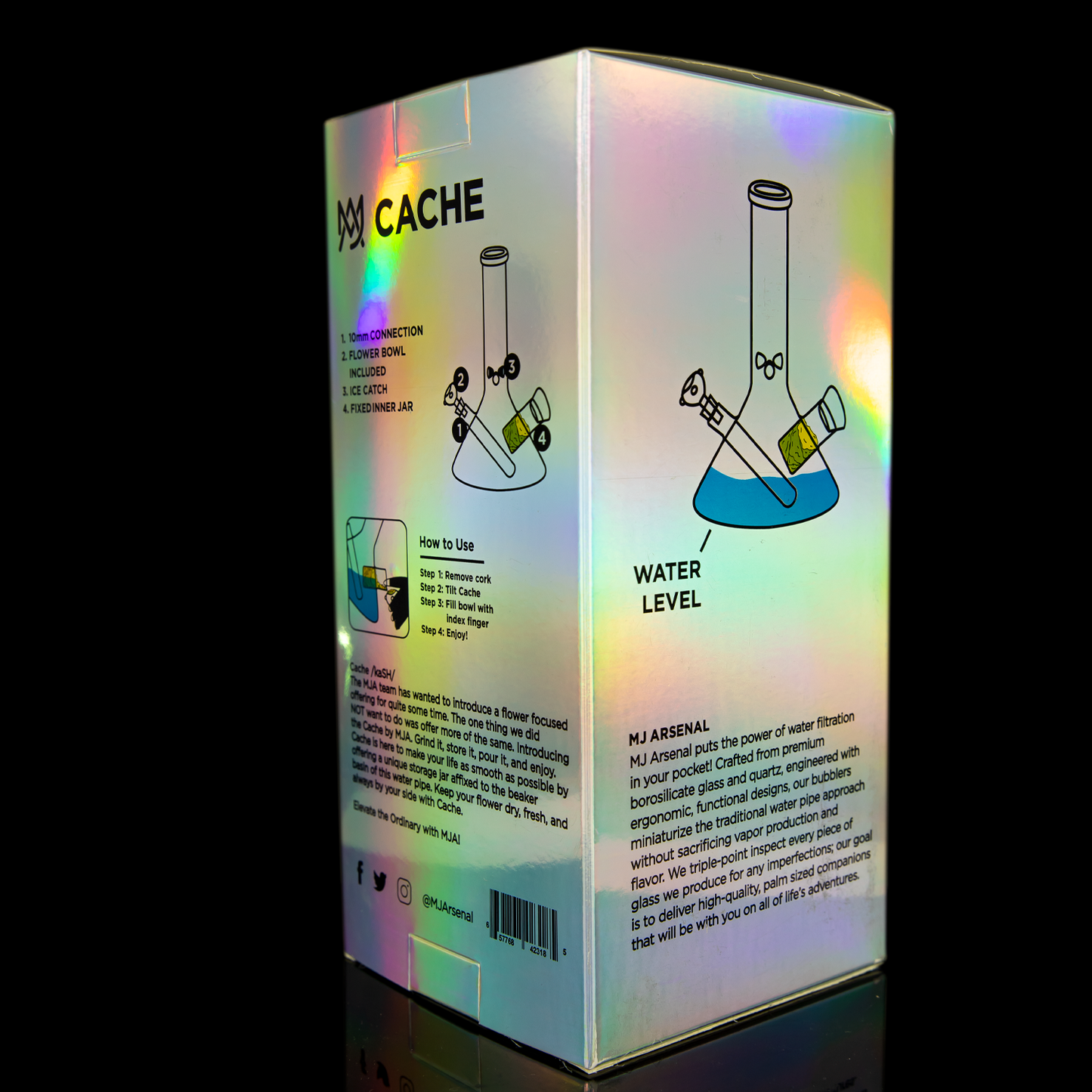 Cache Iridescent Mini Water Pipe - LE