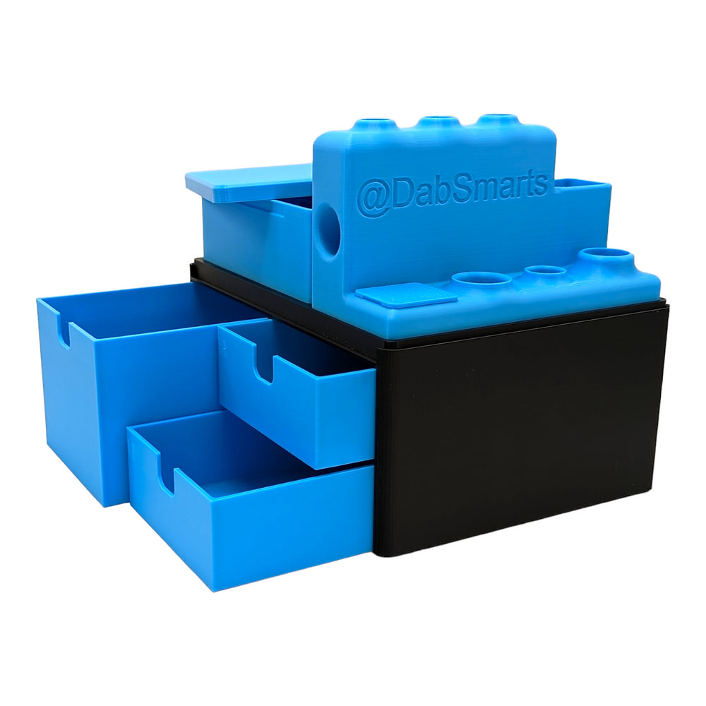 3 Drawer System Topped w/ ISO Station and Mini-Bar