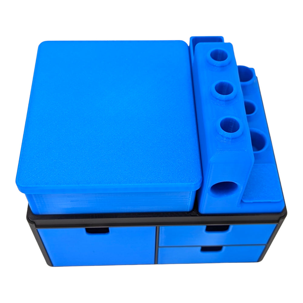 3 Drawer System Topped w/ ISO Station and Mini-Bar