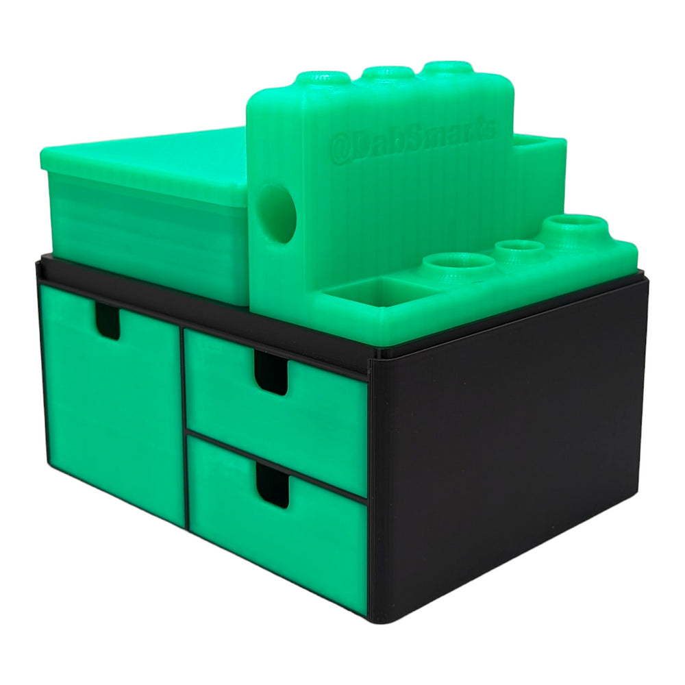 3 Drawer System Topped w/ ISO Station and Mini-Bar