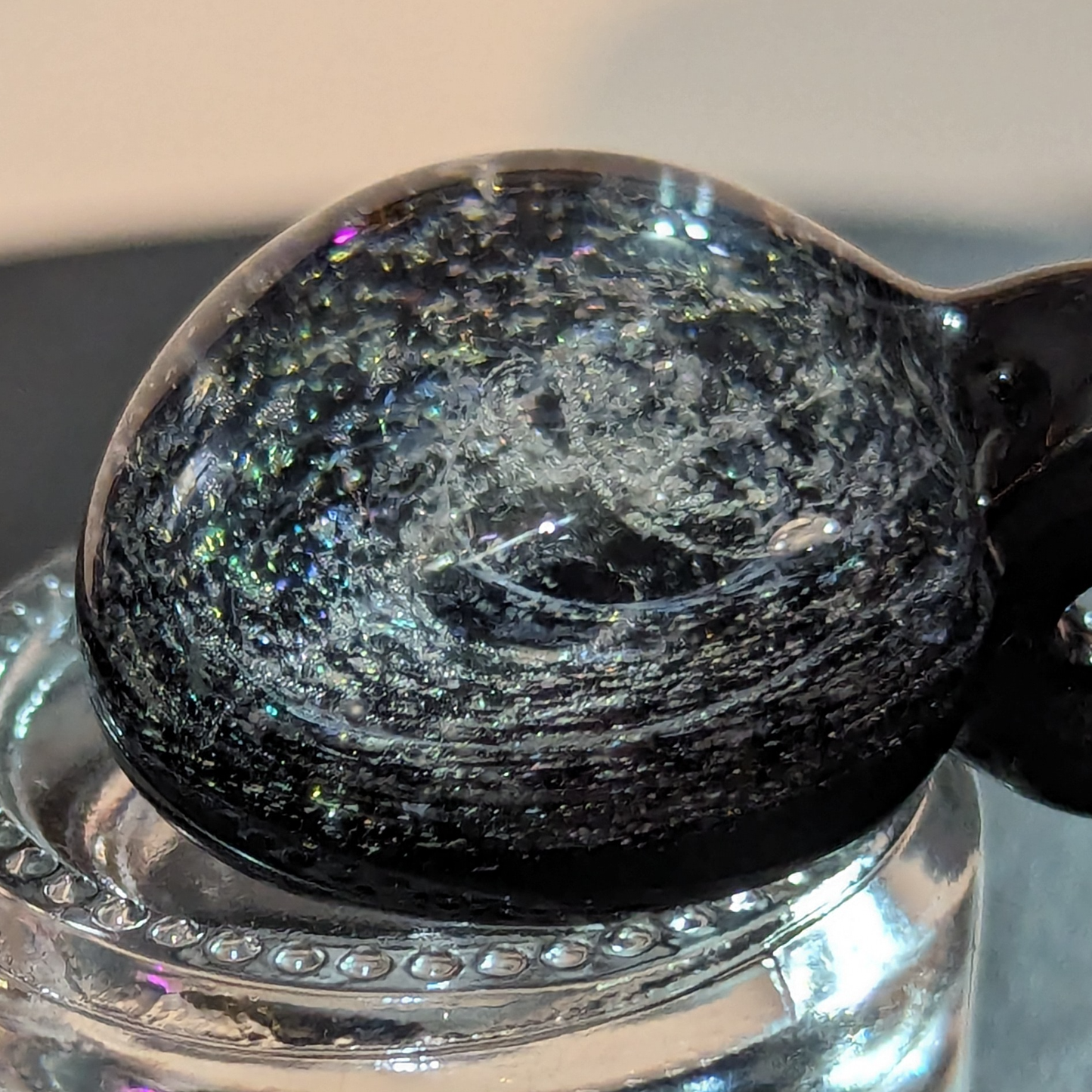 Dichro Galaxy Marble and Pendant Set