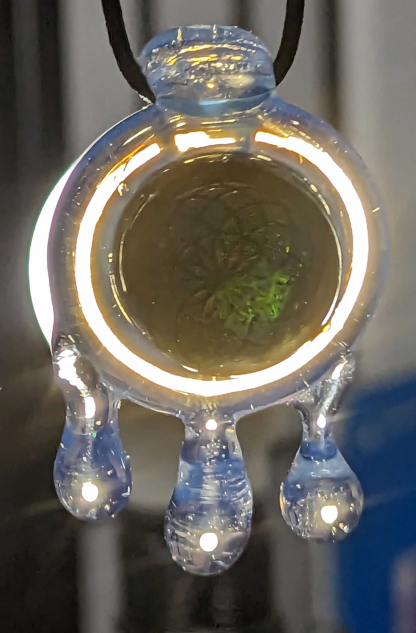 Geo Drippy Drop Pendy #03