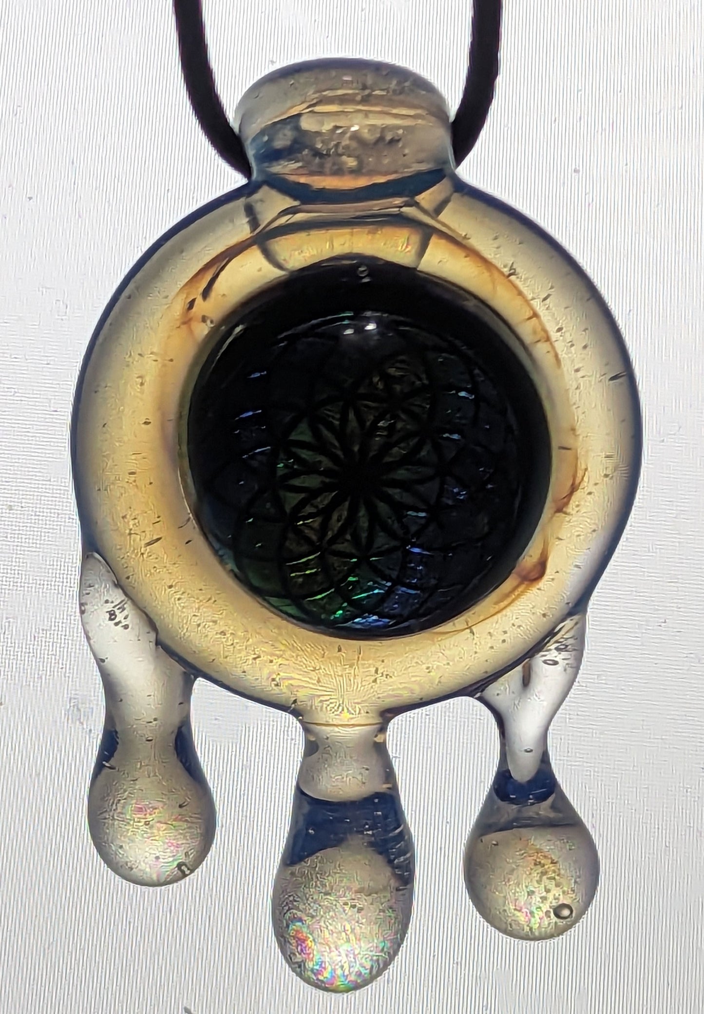 Geo Drippy Drop Pendy #03