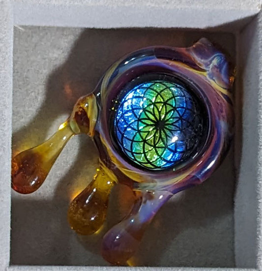 Geo Drippy Drop Pendy #9