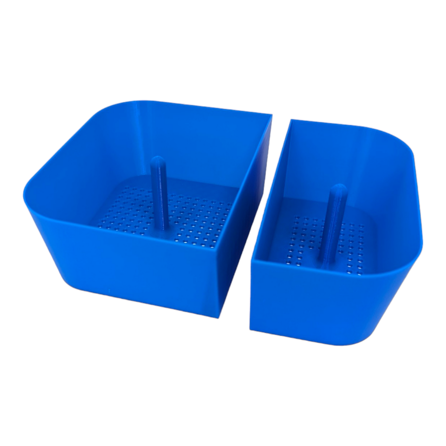 Glass ISO Station w/ Divider (2 Baskets)