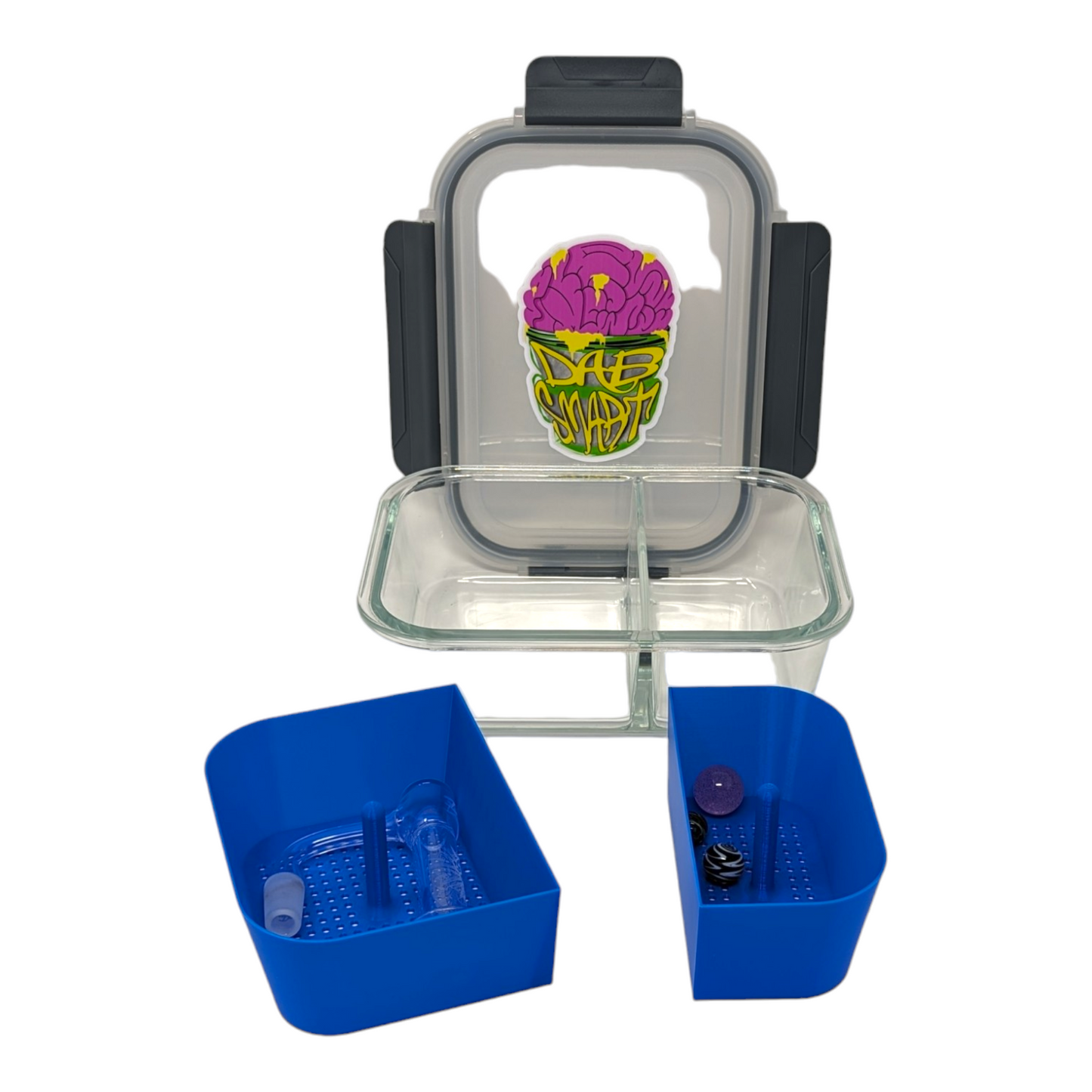 Glass ISO Station w/ Divider (2 Baskets)