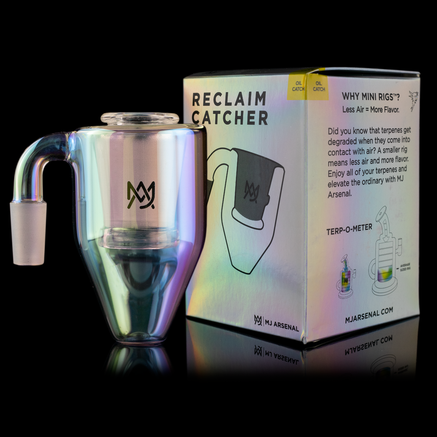 MJA Iridescent (Electroplated) Reclaim / Dry Ash Catcher
