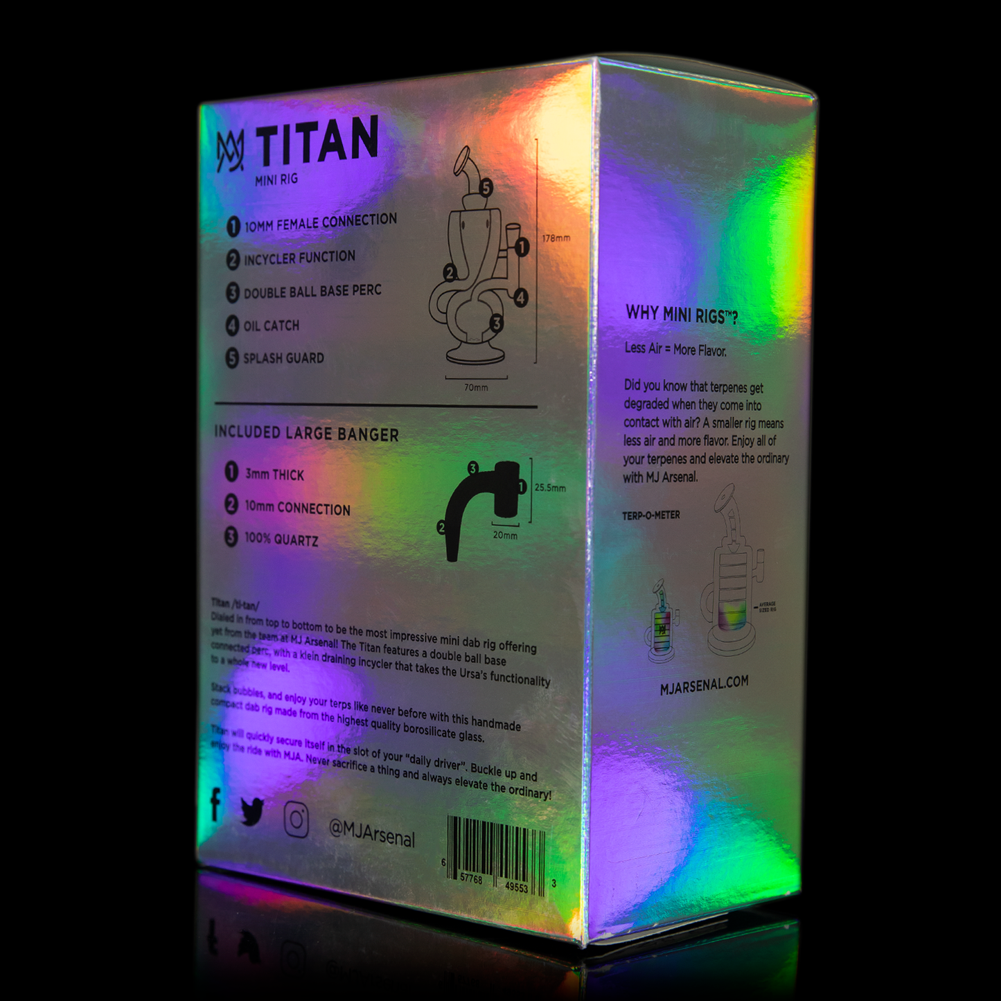 Titan Iridescent Mini Rig - LE