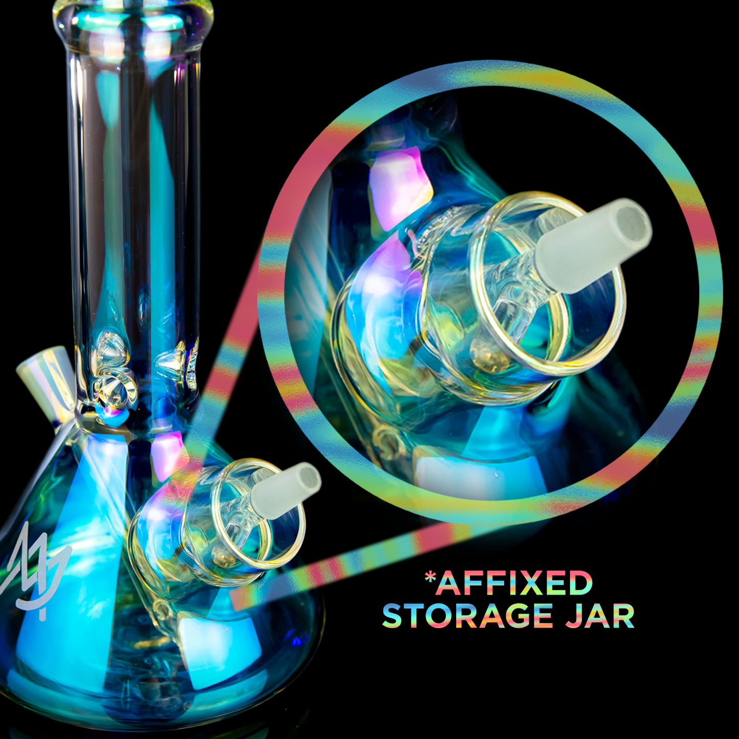 Cache Iridescent Mini Water Pipe - LE