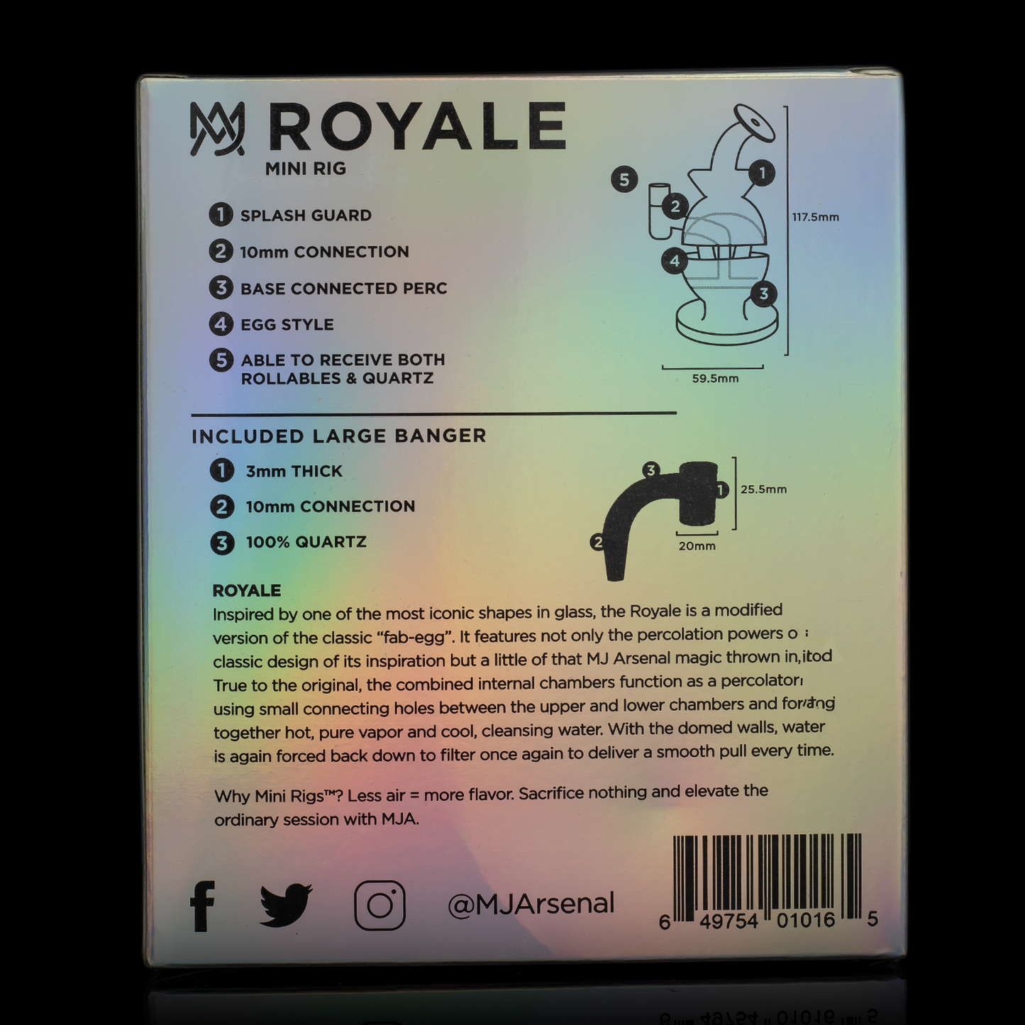 Royale Iridescent Mini Rig - LE