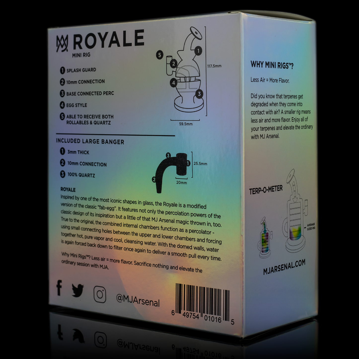 Royale Iridescent Mini Rig - LE